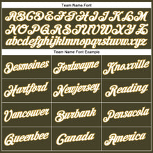 Load image into Gallery viewer, Custom Olive White-Old Gold Performance Salute To Service T-Shirt