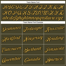 Load image into Gallery viewer, Custom Olive Old Gold-Black Performance Salute To Service T-Shirt