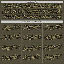 Load image into Gallery viewer, Custom Olive Camo-Black Mesh Authentic Throwback Salute To Service Baseball Jersey