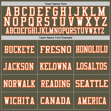 Load image into Gallery viewer, Custom Olive Orange-White Mesh Authentic Throwback Salute To Service Football Jersey