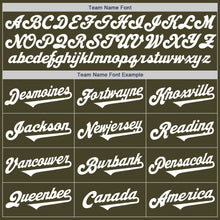 Load image into Gallery viewer, Custom Olive White Authentic Salute To Service Baseball Jersey