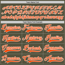 Load image into Gallery viewer, Custom Olive Orange-White Salute To Service Hockey Jersey