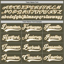 Load image into Gallery viewer, Custom Olive White-Old Gold Salute To Service Hockey Jersey