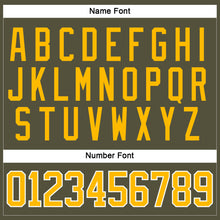 Load image into Gallery viewer, Custom Olive Gold-White Salute To Service Hockey Jersey
