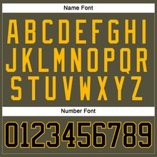Load image into Gallery viewer, Custom Olive Black-Gold Salute To Service Hockey Jersey