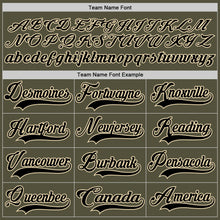 Load image into Gallery viewer, Custom Olive Black-Cream Salute To Service Hockey Jersey