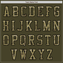 Load image into Gallery viewer, Custom Olive Camo-Black Authentic Salute To Service Baseball Jersey