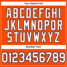 Load image into Gallery viewer, Custom Orange White-Navy Performance T-Shirt