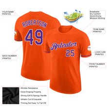 Load image into Gallery viewer, Custom Orange Purple-White Performance T-Shirt