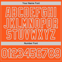 Load image into Gallery viewer, Custom Orange White-Gray Mesh Authentic Throwback Baseball Jersey