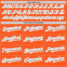 Load image into Gallery viewer, Custom Orange White-Gray Mesh Authentic Throwback Baseball Jersey