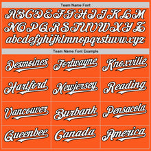 Load image into Gallery viewer, Custom Orange White-Black Mesh Authentic Throwback Baseball Jersey
