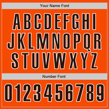 Load image into Gallery viewer, Custom Orange Brown-White Authentic Baseball Jersey