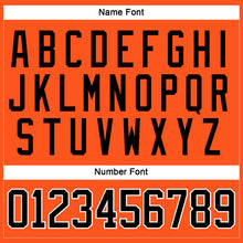 Load image into Gallery viewer, Custom Orange Black-White Hockey Jersey