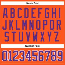 Load image into Gallery viewer, Custom Orange Purple-White Hockey Jersey