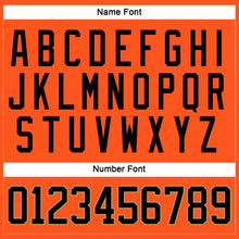 Load image into Gallery viewer, Custom Orange Black-Old Gold Hockey Jersey