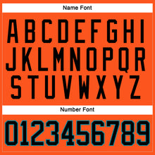 Load image into Gallery viewer, Custom Orange Black-Teal Hockey Jersey