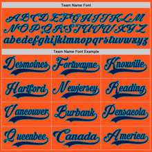 Load image into Gallery viewer, Custom Orange Navy-Teal Hockey Jersey