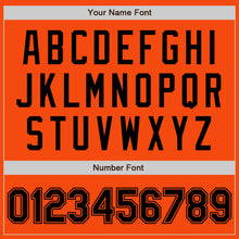 Load image into Gallery viewer, Custom Orange Black Authentic Baseball Jersey