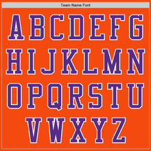 Load image into Gallery viewer, Custom Orange Purple-White Authentic Baseball Jersey