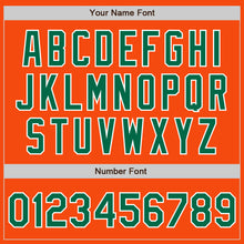 Load image into Gallery viewer, Custom Orange Kelly Green-White Authentic Baseball Jersey