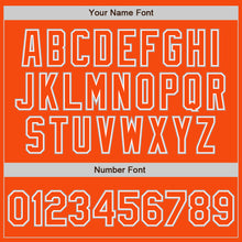 Load image into Gallery viewer, Custom Orange White-Gray Authentic Baseball Jersey