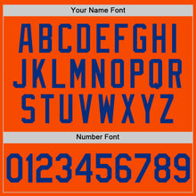 Load image into Gallery viewer, Custom Orange Royal Authentic Throwback Basketball Jersey