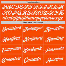 Load image into Gallery viewer, Custom Orange White Authentic Throwback Basketball Jersey