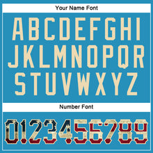 Load image into Gallery viewer, Custom Panther Blue Vintage USA Flag-City Cream Performance T-Shirt