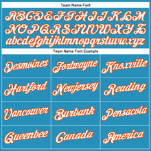 Load image into Gallery viewer, Custom Panther Blue White-Orange Performance T-Shirt