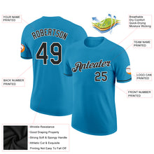 Load image into Gallery viewer, Custom Panther Blue Black-White Performance T-Shirt