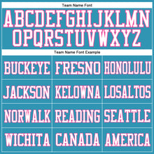 Load image into Gallery viewer, Custom Panther Blue White-Pink Mesh Authentic Football Jersey