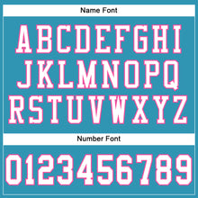 Load image into Gallery viewer, Custom Panther Blue White-Pink Mesh Authentic Football Jersey