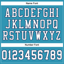 Load image into Gallery viewer, Custom Panther Blue White-Navy Mesh Authentic Football Jersey