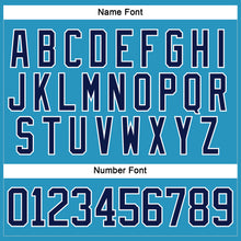 Load image into Gallery viewer, Custom Panther Blue Navy-White Hockey Lace Neck Jersey