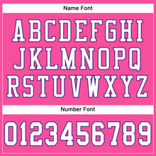 Load image into Gallery viewer, Custom Pink White-Purple Mesh Authentic Football Jersey