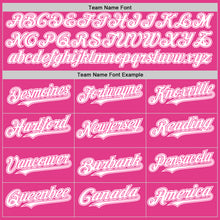 Load image into Gallery viewer, Custom Pink White Mesh Authentic Throwback Baseball Jersey