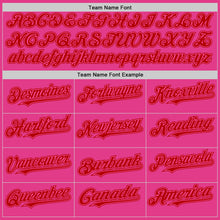 Load image into Gallery viewer, Custom Pink Red Mesh Authentic Throwback Baseball Jersey