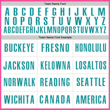 Load image into Gallery viewer, Custom Pink White-Teal Authentic Baseball Jersey