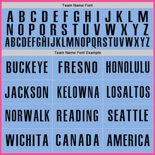 Load image into Gallery viewer, Custom Pink Light Blue-Black Authentic Baseball Jersey