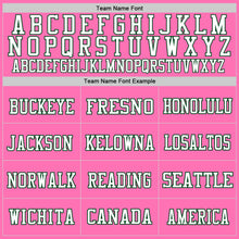 Load image into Gallery viewer, Custom Pink Green-White Mesh Authentic Throwback Football Jersey