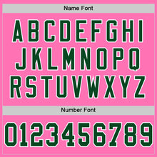 Load image into Gallery viewer, Custom Pink Green-White Mesh Authentic Throwback Football Jersey