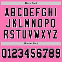 Load image into Gallery viewer, Custom Pink Black-White Mesh Authentic Throwback Football Jersey