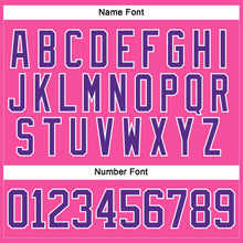 Load image into Gallery viewer, Custom Pink Purple-White Hockey Lace Neck Jersey