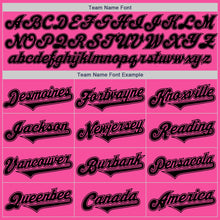 Load image into Gallery viewer, Custom Pink Black-White Authentic Baseball Jersey
