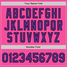 Load image into Gallery viewer, Custom Pink Purple-Black Authentic Baseball Jersey