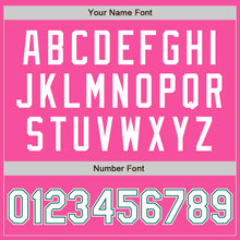Load image into Gallery viewer, Custom Pink White-Kelly Green Authentic Baseball Jersey