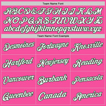 Load image into Gallery viewer, Custom Pink White-Green Authentic Throwback Basketball Jersey