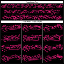 Load image into Gallery viewer, Custom Black Hot Pink 3D Pink Ribbon Breast Cancer Awareness Month Women Health Care Support Performance Polo Shirt