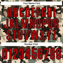 Load image into Gallery viewer, Custom Camo Red-Black 3D Bowling Performance Salute To Service Polo Shirt